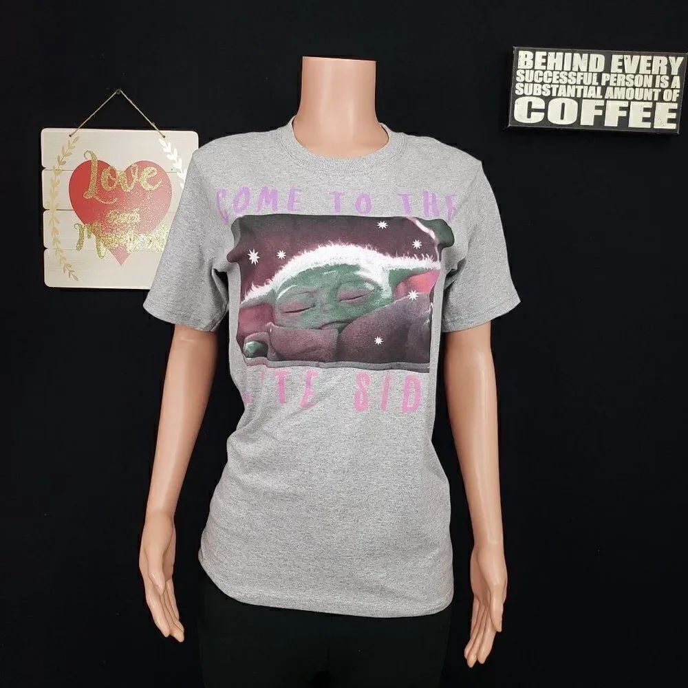 STAR WARS Come to the Cute Side T-Shirt Size Small